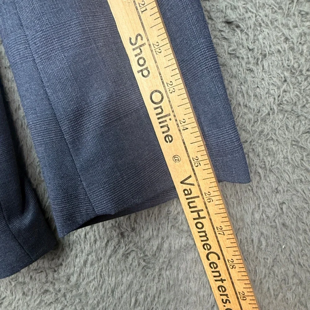 Banana Republic Blazer Mens 44‎ Regular Navy Plaid Slim Fit Sport Coat 792974-00